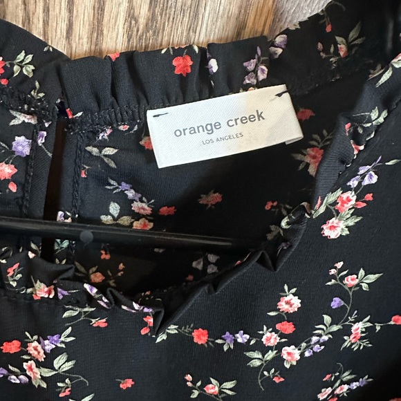 Orange Creek Floral Blouse size L - Picture 3 of 4